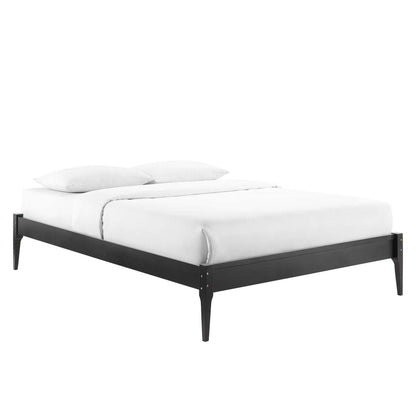 Bed | CasaFoyer June Queen Platform Bed | Elegant & Cozy | Mid-Century Design | Durable Wood Frame | No Box Spring Needed | Easy Assembly | 601 lbs Weight Capacity | casafoyer.myshopify.com