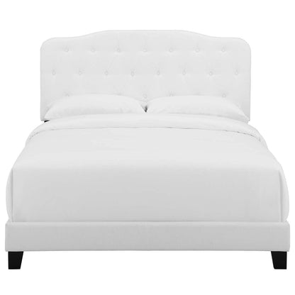 Bed | CasaFoyer Amelia King Bed | Luxurious Chic Style | Button-Tufted Headboard | Solid Wood Construction | Non-Marking Legs | Sturdy & Stable | Upholstered Frame | Box Spring Required | 800 lbs Weight Capacity | casafoyer.myshopify.com
