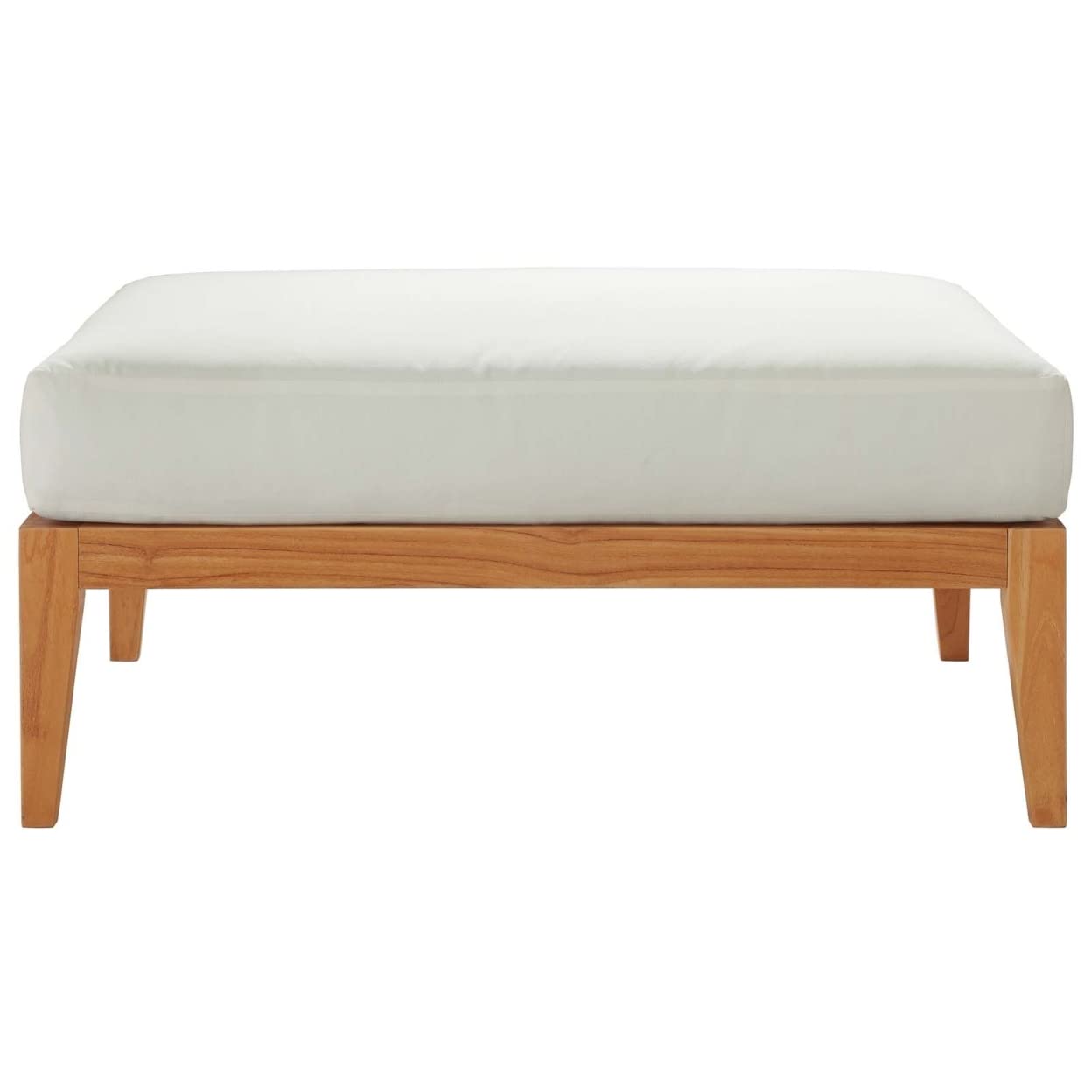 executive chairs | CasaFoyer Northlake Premium Grade A Teak Outdoor Ottoman | Customize Your Space with Durable Patio Furniture | Natural White | casafoyer.myshopify.com
