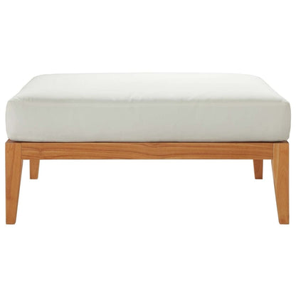 executive chairs | CasaFoyer Northlake Premium Grade A Teak Outdoor Ottoman | Customize Your Space with Durable Patio Furniture | Natural White | casafoyer.myshopify.com