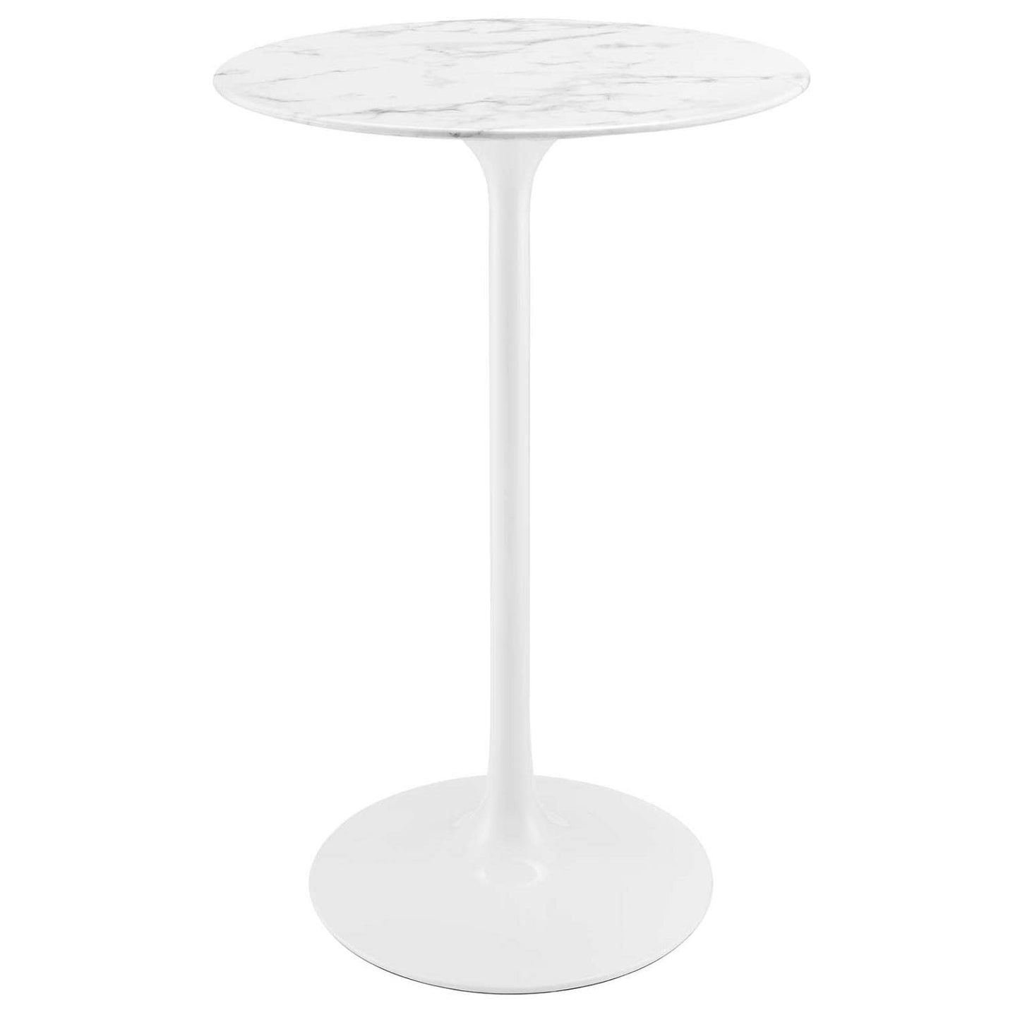 TABLE | Lippa 28 Bar Table | Timeless Modern Design | Scratch-Resistant Finish | White Marble | casafoyer.myshopify.com