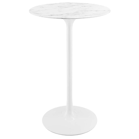 TABLE | Lippa 28 Bar Table | Timeless Modern Design | Scratch-Resistant Finish | White Marble | casafoyer.myshopify.com