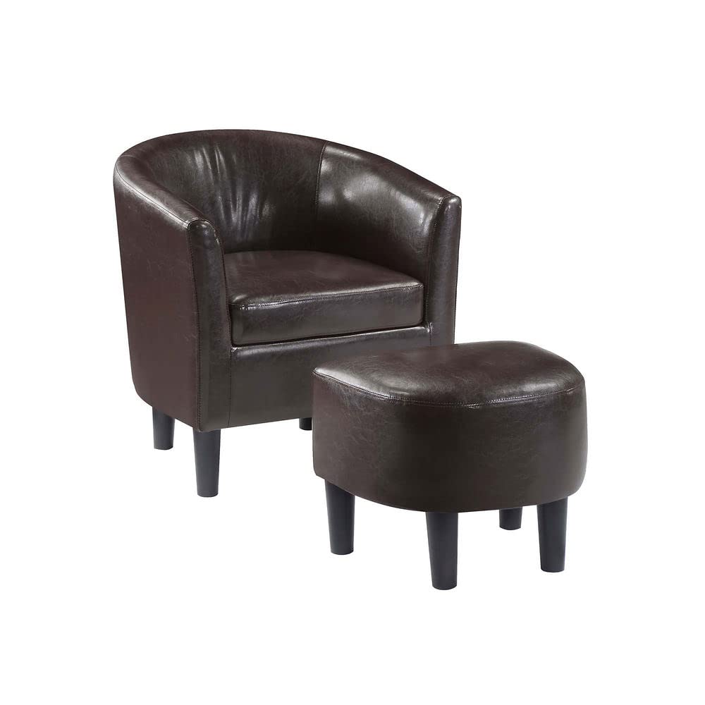 Chair | CasaFoyer Take a Seat Churchill Accent Chair with Ottoman | Ultimate Comfort & Style | Durable Poplar Plywood Frame | High-Density Foam Cushion | Easy Maintenance | Cozy by the Fireplace | casafoyer.myshopify.com