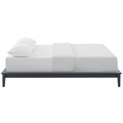 bed frames | CasaFoyer Lodge Queen Wood Platform Bed Frame | Durable Solid Wood | Supports Memory Foam, Latex, Innerspring, Hybrid Mattresses | No Box Spring Needed | 800 lbs Capacity | Gray | casafoyer.myshopify.com