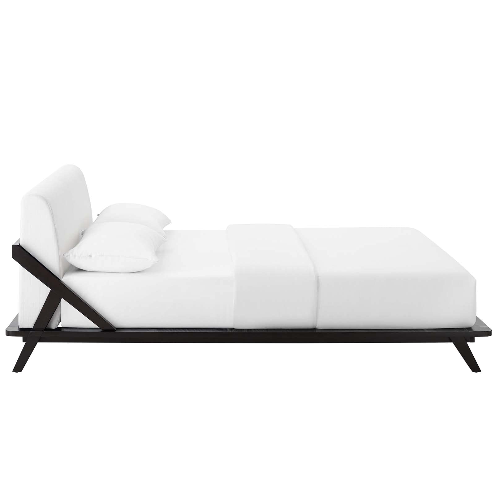adjustable bed bases | CasaFoyer Luella Queen Platform Bed | Tranquil Sleep | Elegant Sled Design | Premium Upholstery | Solid Wood Frame | Slatted Support System | Mid-Century Style | Accommodates up to 800 lbs | casafoyer.myshopify.com