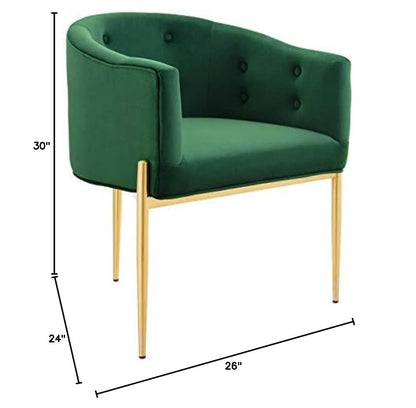 sofa tables | Ergode Savour Tufted Performance Velvet Accent Armchairs | Set of 2 | Elegant & Stain-Resistant | Perfect for Living, Dining, Bedroom, Office | Emerald | casafoyer.myshopify.com