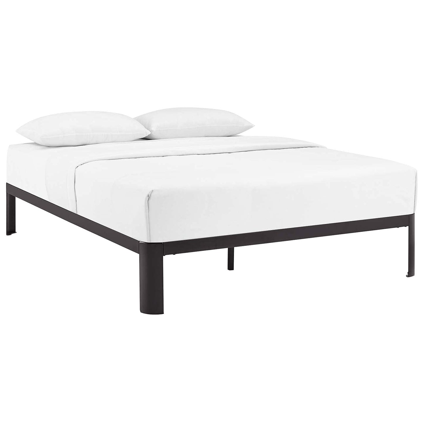 Bed | CasaFoyer Corinne Bed Frame | Slatted Wood Support | Steel Frame | No Boxspring Needed | Fits Memory Foam, Spring, Latex, Hybrid Mattresses | 1300 lbs Capacity | casafoyer.myshopify.com