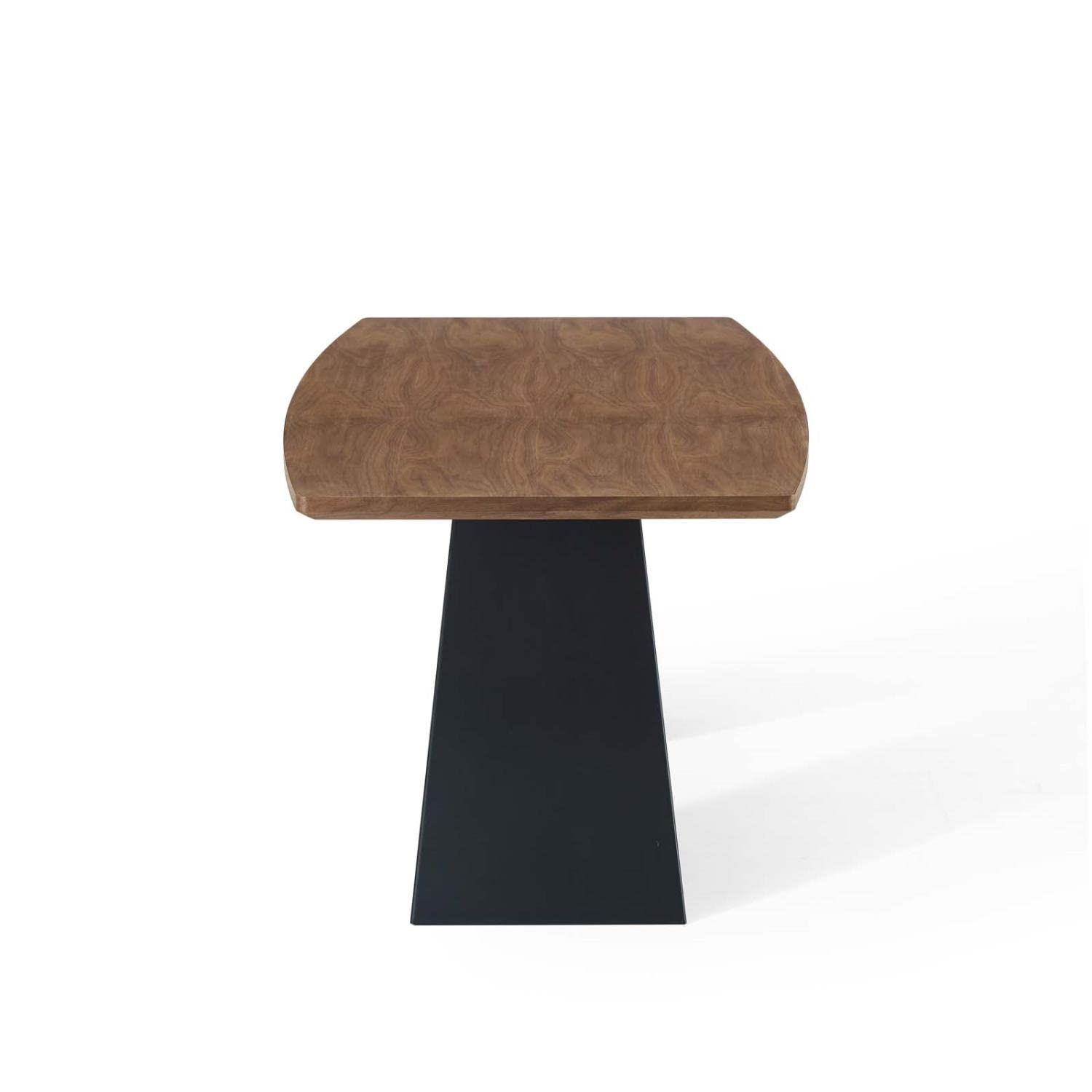 patio dining tables | CasaFoyer Elevate 71 Dining Room Table | Walnut Veneer Top | Matte Black Iron Base | Non-Marking Foot Caps | Sophisticated & Elegant Design | casafoyer.myshopify.com