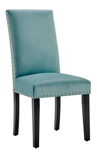 home office desk chairs | CasaFoyer Elegant Parcel Upholstered Velvet Dining Side Chairs | Set of 2 | Nailhead Trim | Stain-Resistant | Comfortable Foam Padding | Durable Legs | 285 lbs Weight Capacity | casafoyer.myshopify.com