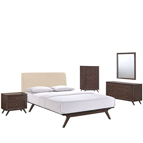 Patio Furniture Sets | Sojourn Outdoor Patio Furniture Set | 5 Piece Sectional | Sunbrella Cushions | Synthetic Rattan Weave | UV Protection | Aluminum Frame | casafoyer.myshopify.com