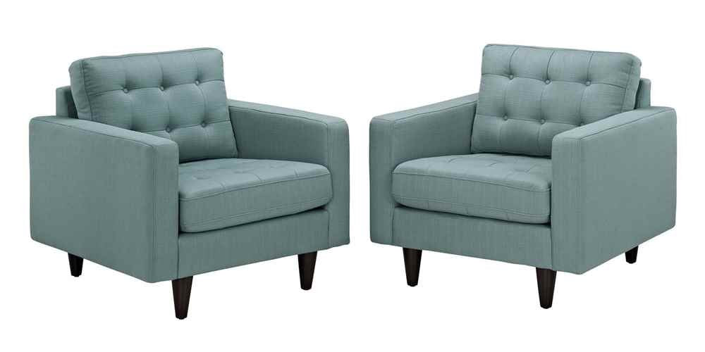 Sofa & chair Sets | Empress Upholstered Armchair Set of 2 | Exquisite Design | Tufted Buttons | Luxurious Cushions | Regal Armrests | Sturdy Legs | Floor Protection | casafoyer.myshopify.com