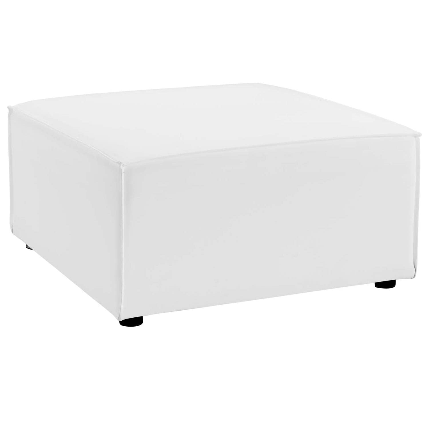 ottomans | CasaFoyer Outdoor Patio Saybrook Upholstered Sectional Sofa Ottoman | Comfortable | Weather-Resistant | Elegant Design | White | casafoyer.myshopify.com