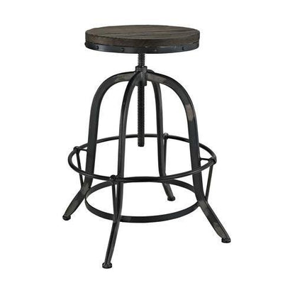 barstools | CasaFoyer Collect Wood Top Counter Stool Set of 2 | Industrial Modern Design | Durable Pine Wood | Cast Iron Stand | Foot Ring | Elevate Your Space | casafoyer.myshopify.com
