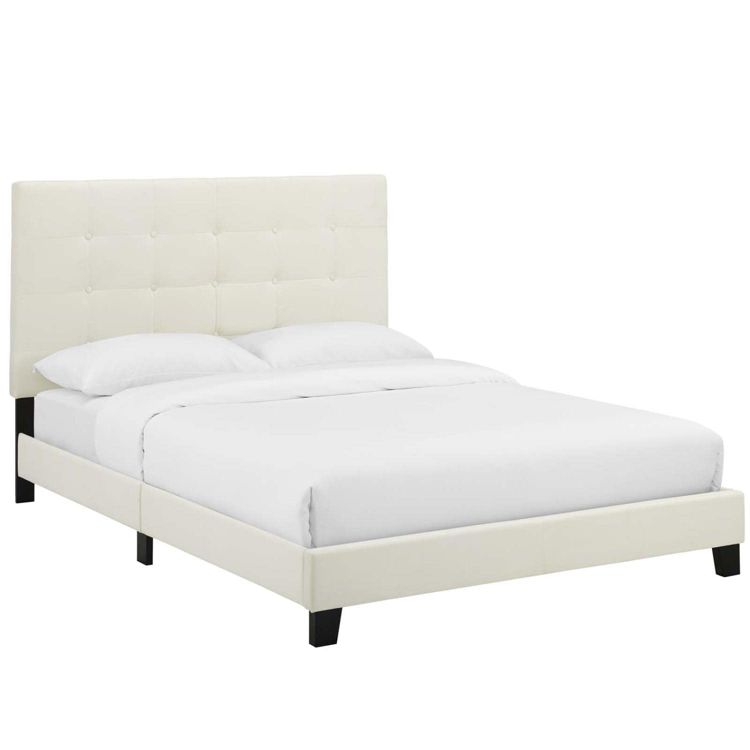 Bed | CasaFoyer Melanie Twin Platform Bed | Sleek Design | Button Tufting | Stain-Resistant Velvet | Wood Slat Support | 800 lbs Weight Capacity | casafoyer.myshopify.com