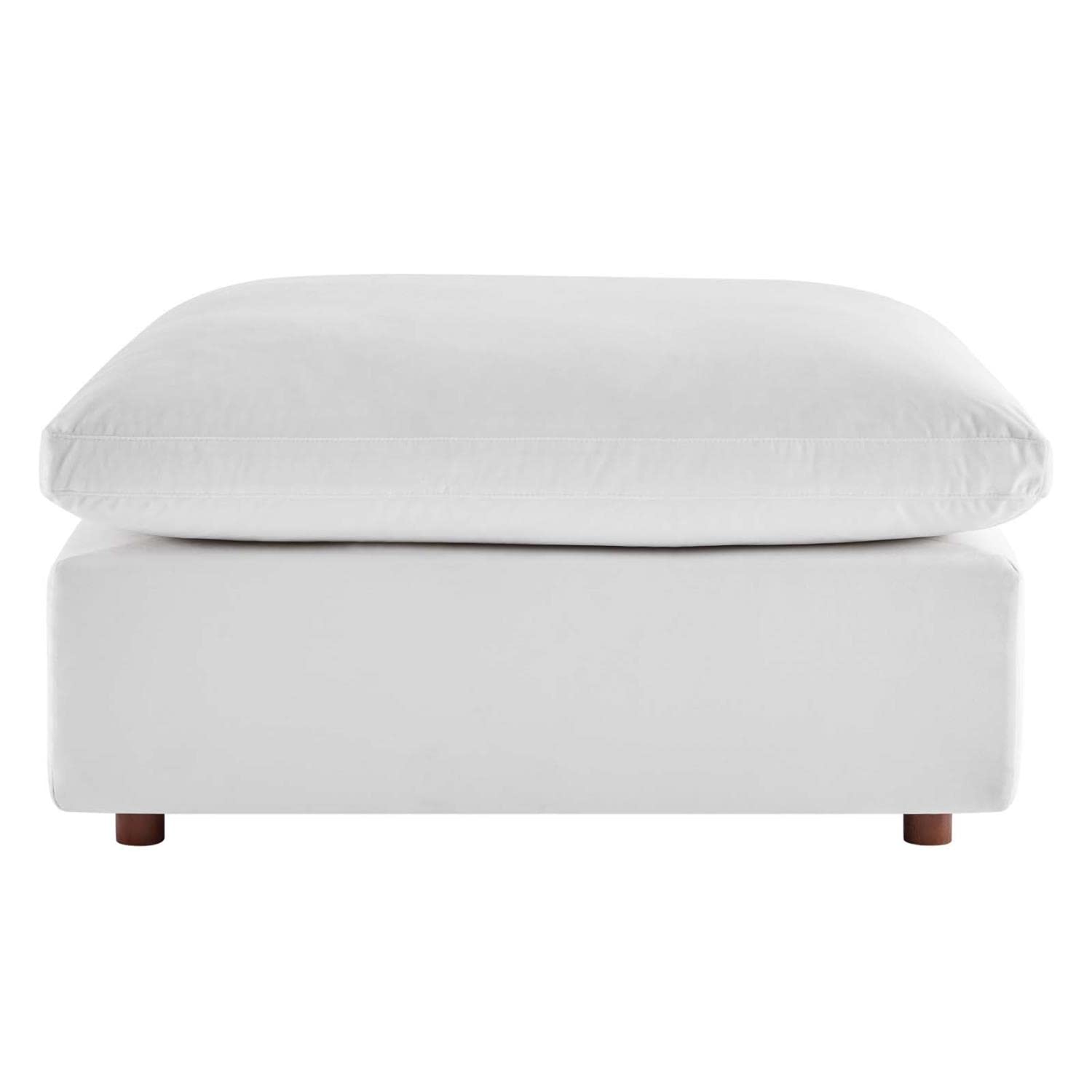 kitchen and dining room sets | CasaFoyer Commix Ottoman | Plush, Stylish & Comfortable | Performance Velvet | Solid Wood | Foam Padding | Duck Down Cushions | Ideal for Living Room, Family Room or Game Room | Plastic Foot Glides | White | casafoyer.myshopify.com