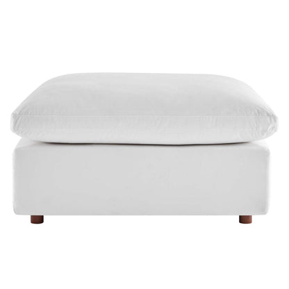 kitchen and dining room sets | CasaFoyer Commix Ottoman | Plush, Stylish & Comfortable | Performance Velvet | Solid Wood | Foam Padding | Duck Down Cushions | Ideal for Living Room, Family Room or Game Room | Plastic Foot Glides | White | casafoyer.myshopify.com