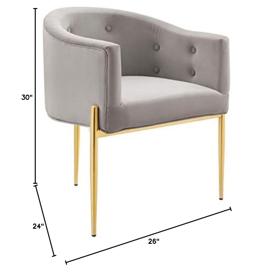 sofa tables | Ergode Savour Tufted Performance Velvet Accent Armchairs | Set of 2 | Stain-Resistant | Comfortable Seating | Chrome Gold Legs | casafoyer.myshopify.com