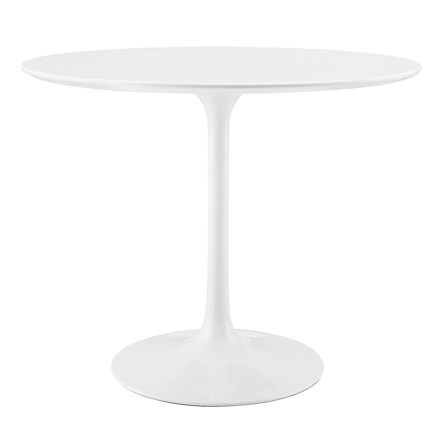 Dining Table | Lippa 36 Round Dining Table | Timeless Modern Design | White Top | Metal Base | Chip-Resistant Finish | casafoyer.myshopify.com