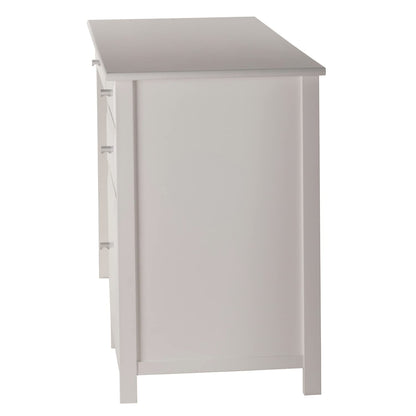 DESK | Ergode  Delta Writing Desk | Sleek & Modern | Cabinet & Drawers | White Finish | Easy Assembly | 47.24 W x 20.24 D x 30.71 H | casafoyer.myshopify.com