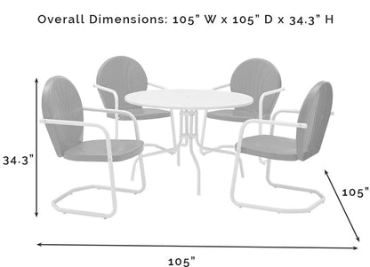 Patio Furniture Sets | Griffith Metal Outdoor Furniture Set | Ultimate Relaxation | Nostalgically Inspired Collection | Durable & Safe | Powder-Coated Finish | Unwind in Nature's Beauty | casafoyer.myshopify.com
