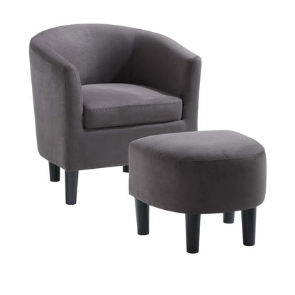 Chair | Take a Seat Churchill Accent Chair with Ottoman | Ultimate Comfort & Style | Sturdy Frame | High-Density Foam | Easy Maintenance | CasaFoyer | casafoyer.myshopify.com