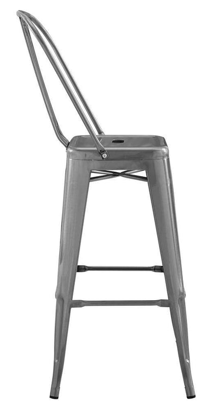 home office desk chairs | CasaFoyer Promenade Vintage Powder Coated Steel Bar Stool | Industrial Modern Design | Breakfast Nook or Bar Area | casafoyer.myshopify.com