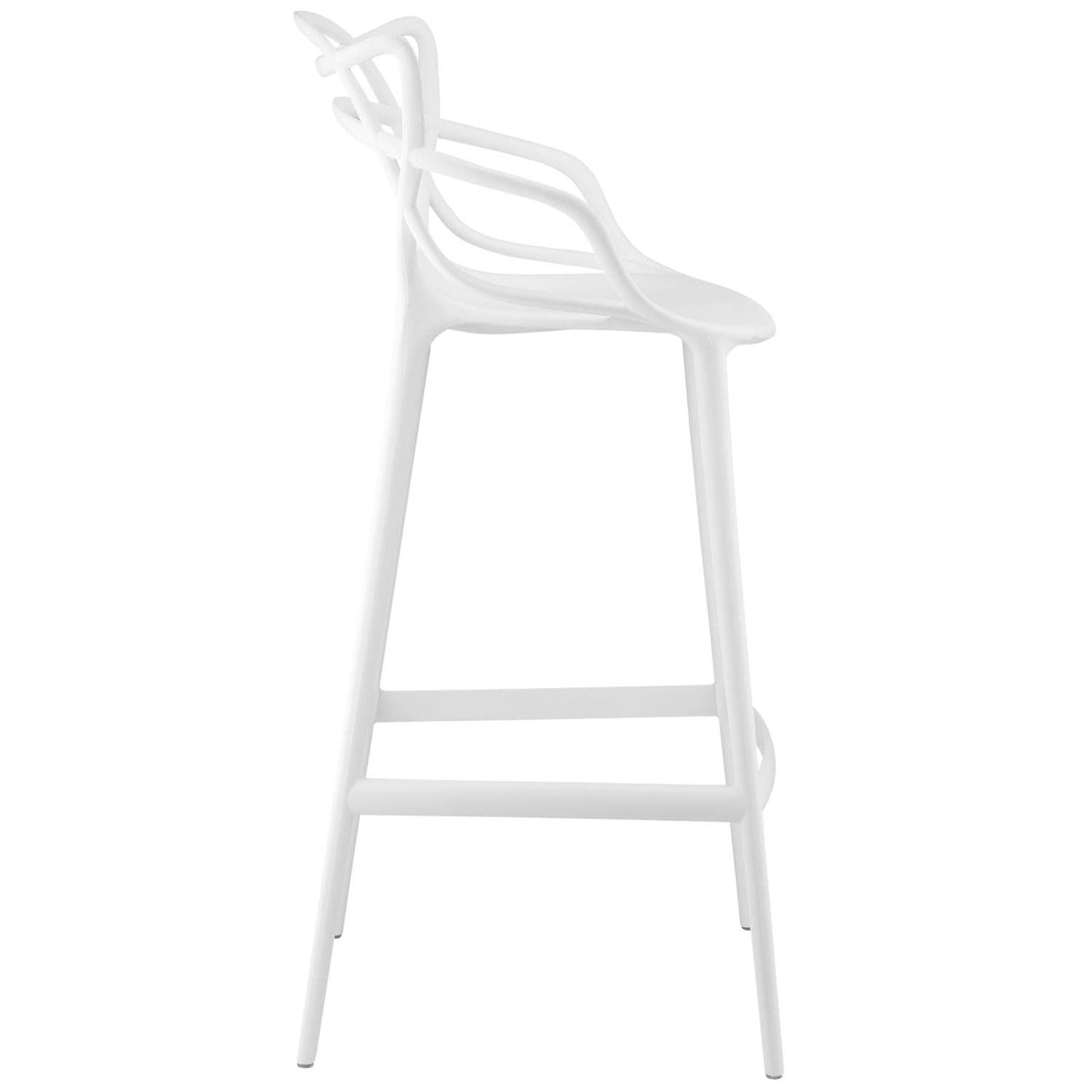 home office desk chairs | CasaFoyer Entangled Bar Chair Set of 4 | Unique Twists & Turns | Molded Plastic | Fully Assembled | Wipe-Clean Surface | Foot Caps | Captivating Design | casafoyer.myshopify.com