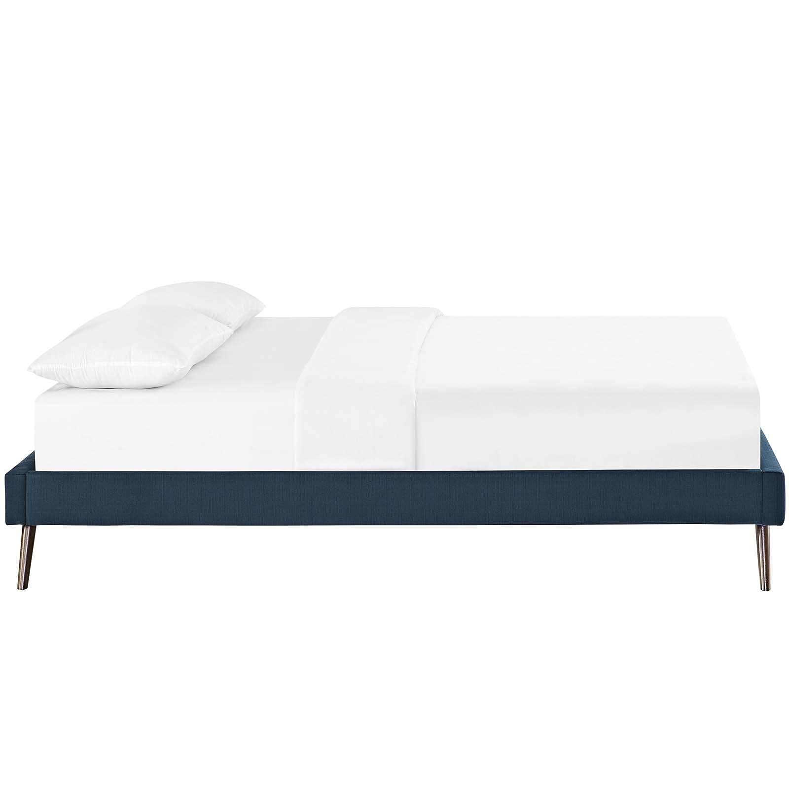 Bed | CasaFoyer  Loryn Platform Bed | Solid Wood Frame | Polyester Upholstery | Wooden Slat Support System | No Box Spring Needed | Memory Foam Compatible | Stylish Headboard Options | Ideal for Modern Bedrooms | casafoyer.myshopify.com