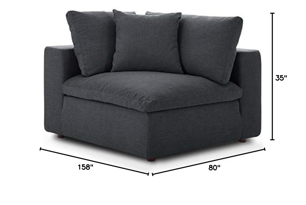 kitchen and dining room sets | CasaFoyer Commix Cozy & Relaxing 6-Piece Sectional Sofa Set | Gray | Plush Comfort | Clean-lined Design | Soft Polyester & Linen Fabric | Solid Wood Construction | Cotton & Down Cushions | Ideal for Living Room or Game Room | Weight Capacity 331 lbs | casafoyer.myshopify.com
