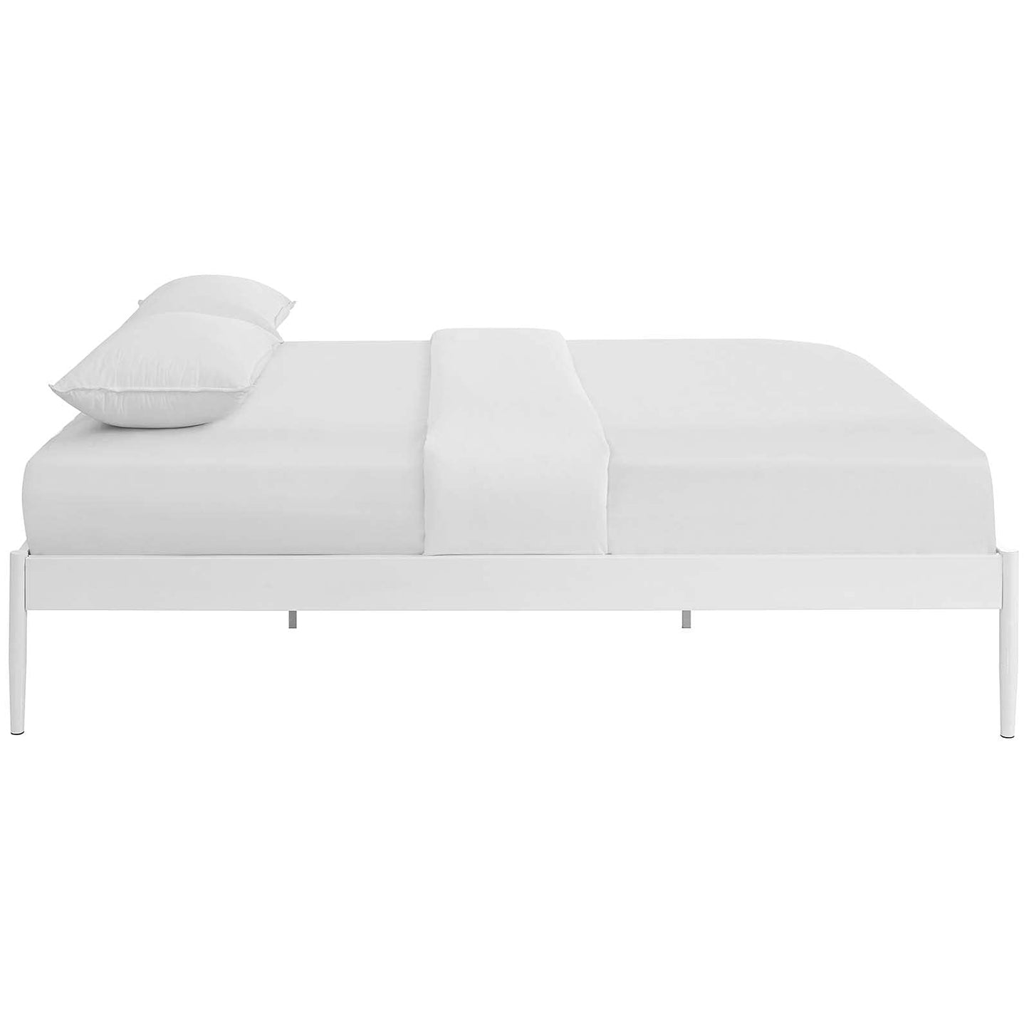 Bed | CasaFoyer  Elsie Bed Frame | Birchwood Support | Steel Frame | No Boxspring Needed | 1300 lbs Weight Capacity | Modern Design | Full Size | casafoyer.myshopify.com