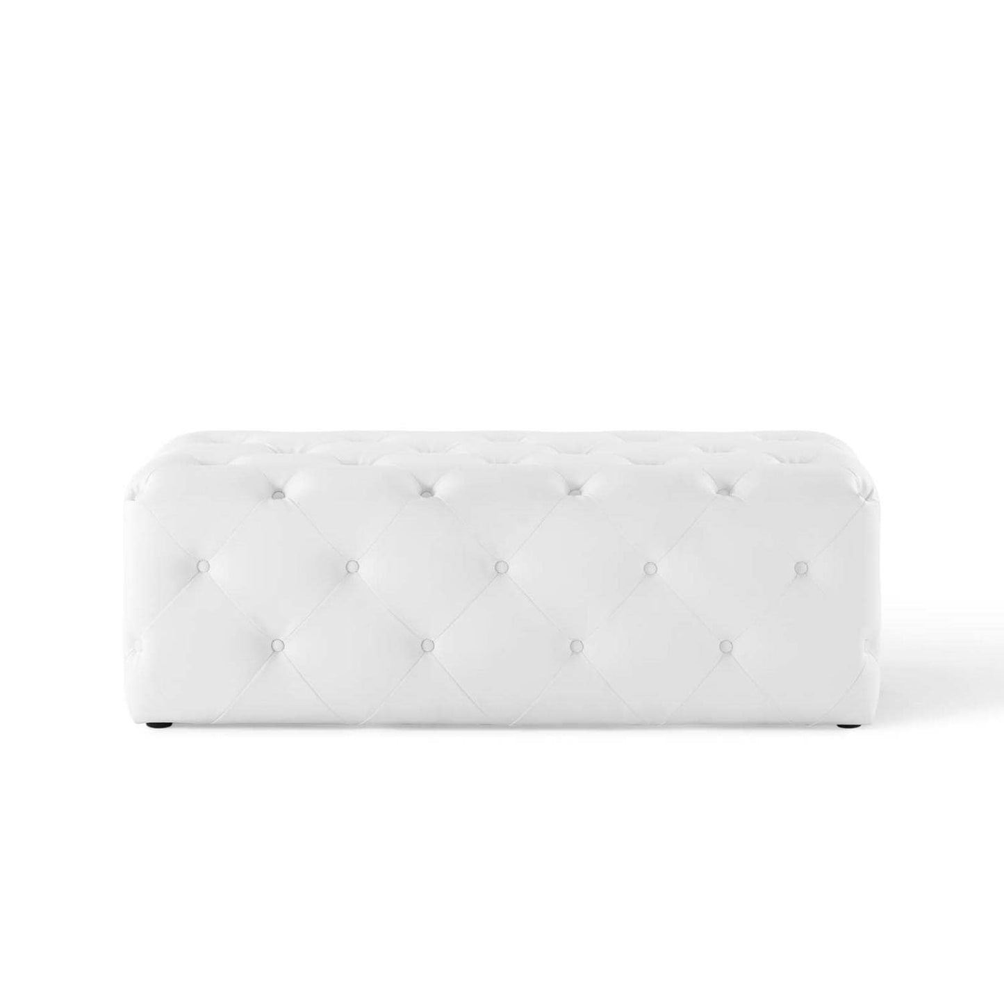 ottomans | CasaFoyer Amour 48 Tufted Button Entryway Bench | Sleek Faux Leather Upholstery | Plush Foam Padding | 500 lbs Weight Capacity | Enhance Your Interior Design | casafoyer.myshopify.com