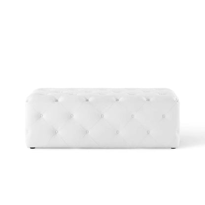 ottomans | CasaFoyer Amour 48 Tufted Button Entryway Bench | Sleek Faux Leather Upholstery | Plush Foam Padding | 500 lbs Weight Capacity | Enhance Your Interior Design | casafoyer.myshopify.com