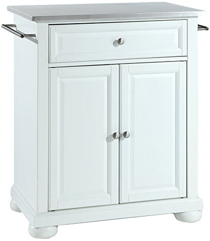 Kitchen Storage | Durable Solid Hardwood Kitchen Island | Elegant Raised Panel Doors | Deep Drawer | Ample Storage Space | White Finish | casafoyer.myshopify.com