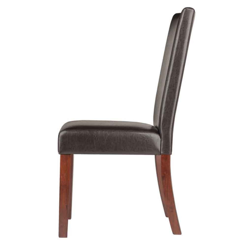 home office desk chairs | CasaFoyer Exquisite 3-Piece Shaye Dining Table Set | Solid Wood | Faux Leather Chairs | Walnut Finish | Easy to Clean | Contemporary Design | 47.2W x 29.5D x 29H | casafoyer.myshopify.com