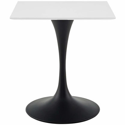patio dining tables | CasaFoyer Lippa 28 Square Dining Table | Timeless Modernism | Organic Shape | Elegant Design | Chip-Resistant Finish | Black White | casafoyer.myshopify.com