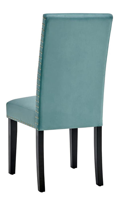 home office desk chairs | CasaFoyer Elegant Parcel Upholstered Velvet Dining Side Chairs | Set of 2 | Nailhead Trim | Stain-Resistant | Comfortable Foam Padding | Durable Legs | 285 lbs Weight Capacity | casafoyer.myshopify.com