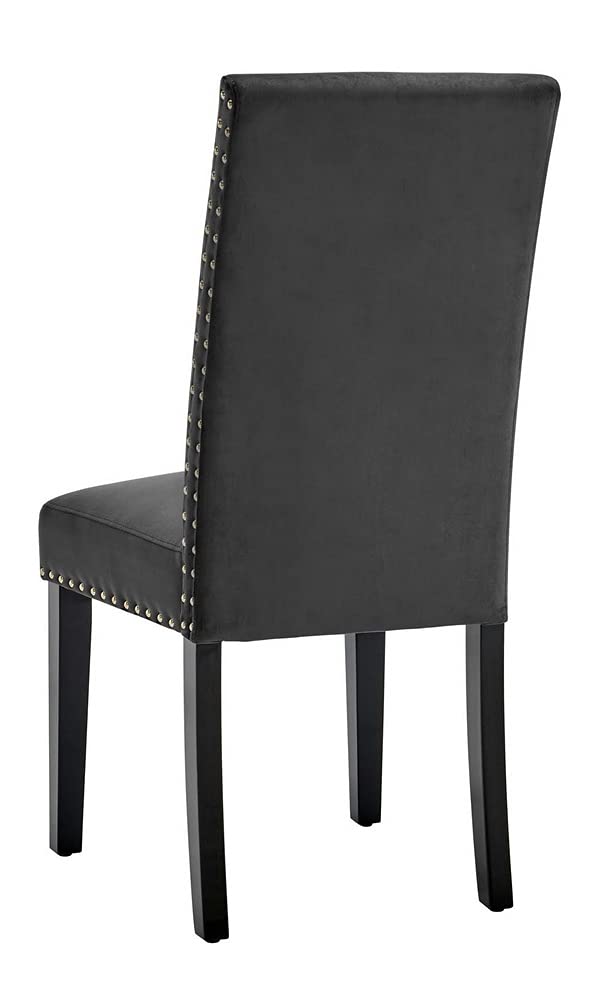 home office desk chairs | CasaFoyer Parcel Upholstered Performance Velvet Dining Room Side Chair - Set of 2 | Stain-Resistant | Vintage Modern Design | Soft Foam Padding | 285 lbs Weight Capacity | casafoyer.myshopify.com