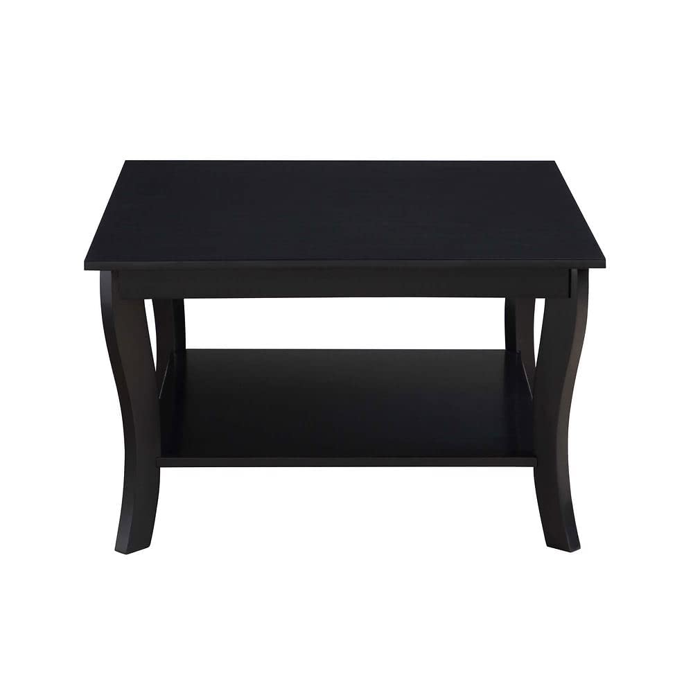 TABLE | Elegant American Heritage Square Coffee Table | Durable Rubberwood Veneer | Showcase Collectibles | Ergode | casafoyer.myshopify.com