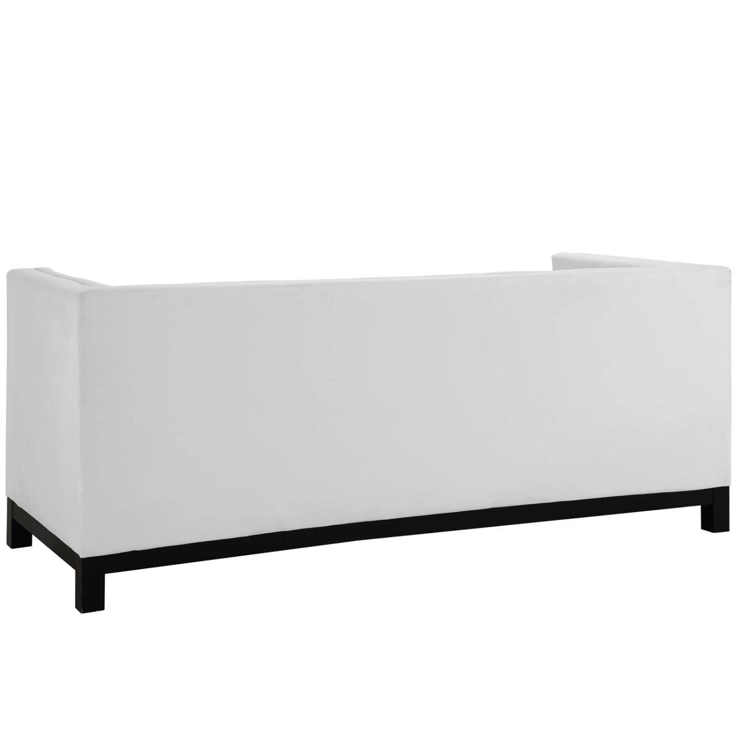 sofas | CasaFoyer Imperial Sofa | Mid-Century Modern Leather | Tufted Buttons | Side Pillows | Fine Stitch Upholstery | Stained Wood Frame | Regal Charm & Timeless Elegance | casafoyer.myshopify.com