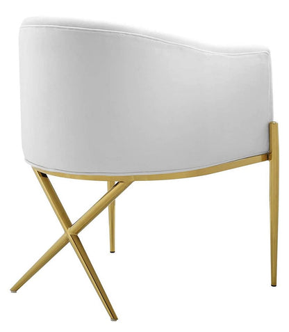 home office desk chairs | CasaFoyer Savour Tufted Performance Velvet Accent Dining Armchair | Elegant & Sophisticated | Stain-Resistant | Comfortable Seating | Chrome Gold Frame | 300 lbs Weight Capacity | casafoyer.myshopify.com