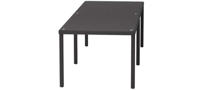 Dining Table | Convene Outdoor Sectional | 114 Dining Table - Durable Rattan Weave | Powder-Coated Aluminum Frame | Perfect for Patio, Backyard, Poolside | casafoyer.myshopify.com