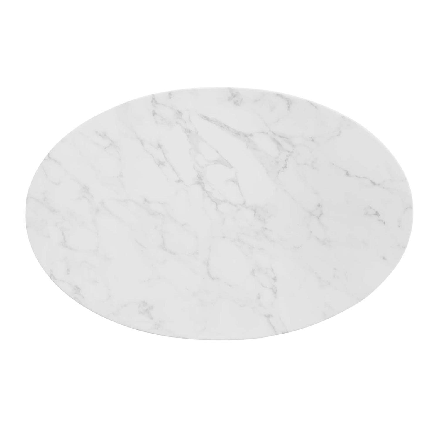 patio dining tables | CasaFoyer Tupelo 42 Oval Artificial Marble Dining Table | Elegant Design | Gold Metal Base | Easy to Clean | Non-Marking Ring | Assembly Required | casafoyer.myshopify.com