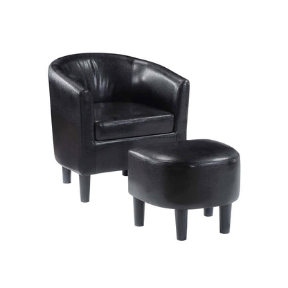 Chair | Take a Seat Churchill Accent Chair with Ottoman | Ultimate Comfort & Style | Durable Poplar Plywood Frame | High-Density Foam Cushion | Removable Fabric Lining | Easy Assembly | By CasaFoyer | casafoyer.myshopify.com