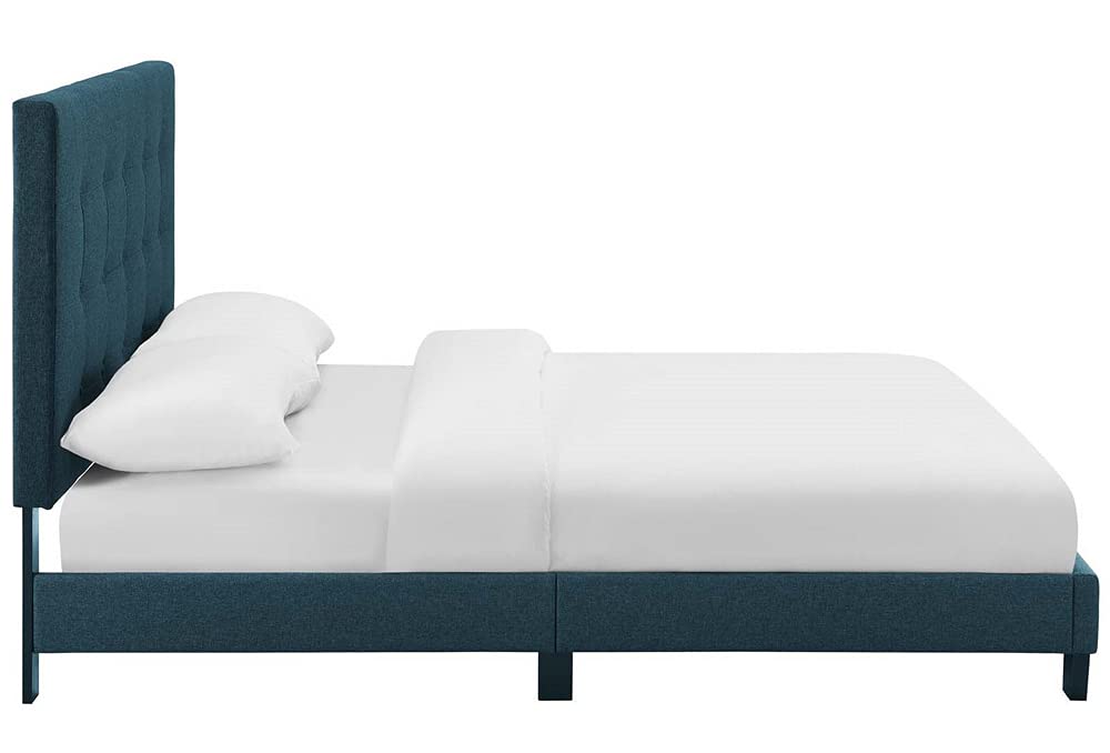 adjustable bed bases | CasaFoyer Melanie Queen Platform Bed | Chic Elegance | Contemporary Style | Upholstered Fabric | Wood Frame | No Box Spring | 800 lbs Weight Capacity | casafoyer.myshopify.com