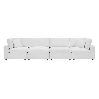 sofas | CasaFoyer Commix Furniture Collection | Solid Wood Frame | Stain-Resistant Velvet Upholstery | Foam Padded & Duck Down Cushions | Overstuffed Feather Cushions | 2 Armless Chairs & 2 Corner Chairs | Weight Capacity: 331 lbs | Plastic Foot Glides | casafoyer.myshopify.com