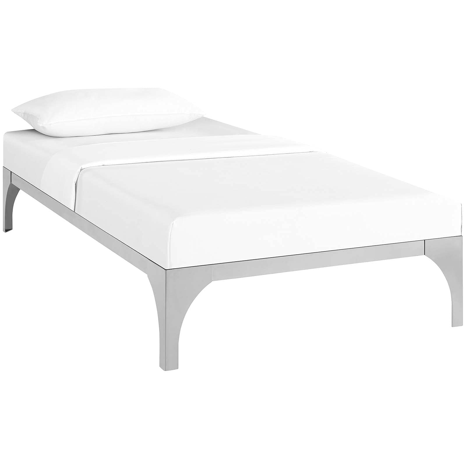 Bed | CasaFoyer Ollie Bed Frame | Slatted Wood Support | Steel Frame | No Boxspring Needed | 1300 lbs Weight Capacity | Modern Design | Twin Size | casafoyer.myshopify.com