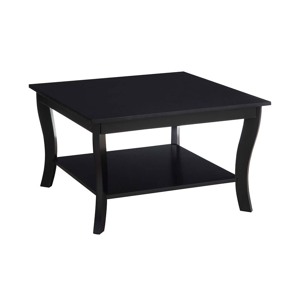 TABLE | Elegant American Heritage Square Coffee Table | Durable Rubberwood Veneer | Showcase Collectibles | Ergode | casafoyer.myshopify.com