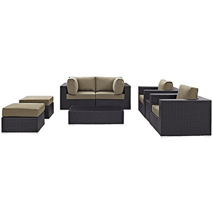kitchen and dining room sets | CasaFoyer Convene Outdoor Sectional Set | Adjustable | Weather-Resistant | 8 Piece Patio Furniture | Coffee Table | Side Table | Armchair | Corner | Ottoman | casafoyer.myshopify.com