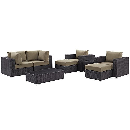 kitchen and dining room sets | CasaFoyer Convene Outdoor Sectional Set | Adjustable | Weather-Resistant | 8 Piece Patio Furniture | Coffee Table | Side Table | Armchair | Corner | Ottoman | casafoyer.myshopify.com
