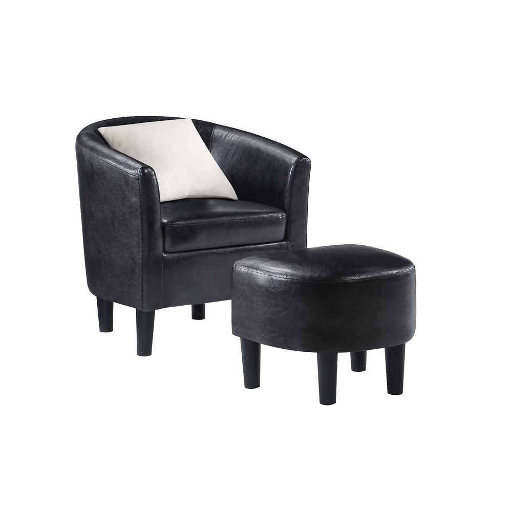 Chair | Take a Seat Churchill Accent Chair with Ottoman | Ultimate Comfort & Style | Durable Poplar Plywood Frame | High-Density Foam Cushion | Removable Fabric Lining | Easy Assembly | By CasaFoyer | casafoyer.myshopify.com
